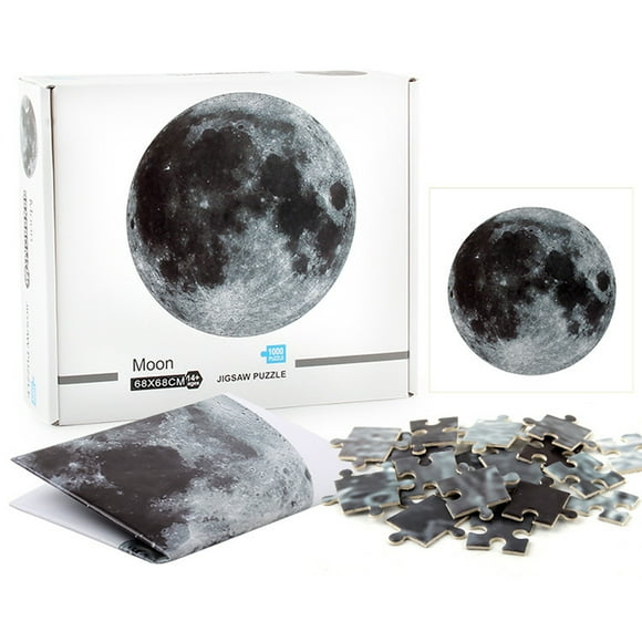 1000PCS Jigsaw Puzzle Moon Earth Pattern Puzzle Toy Decompression Toy for Adults