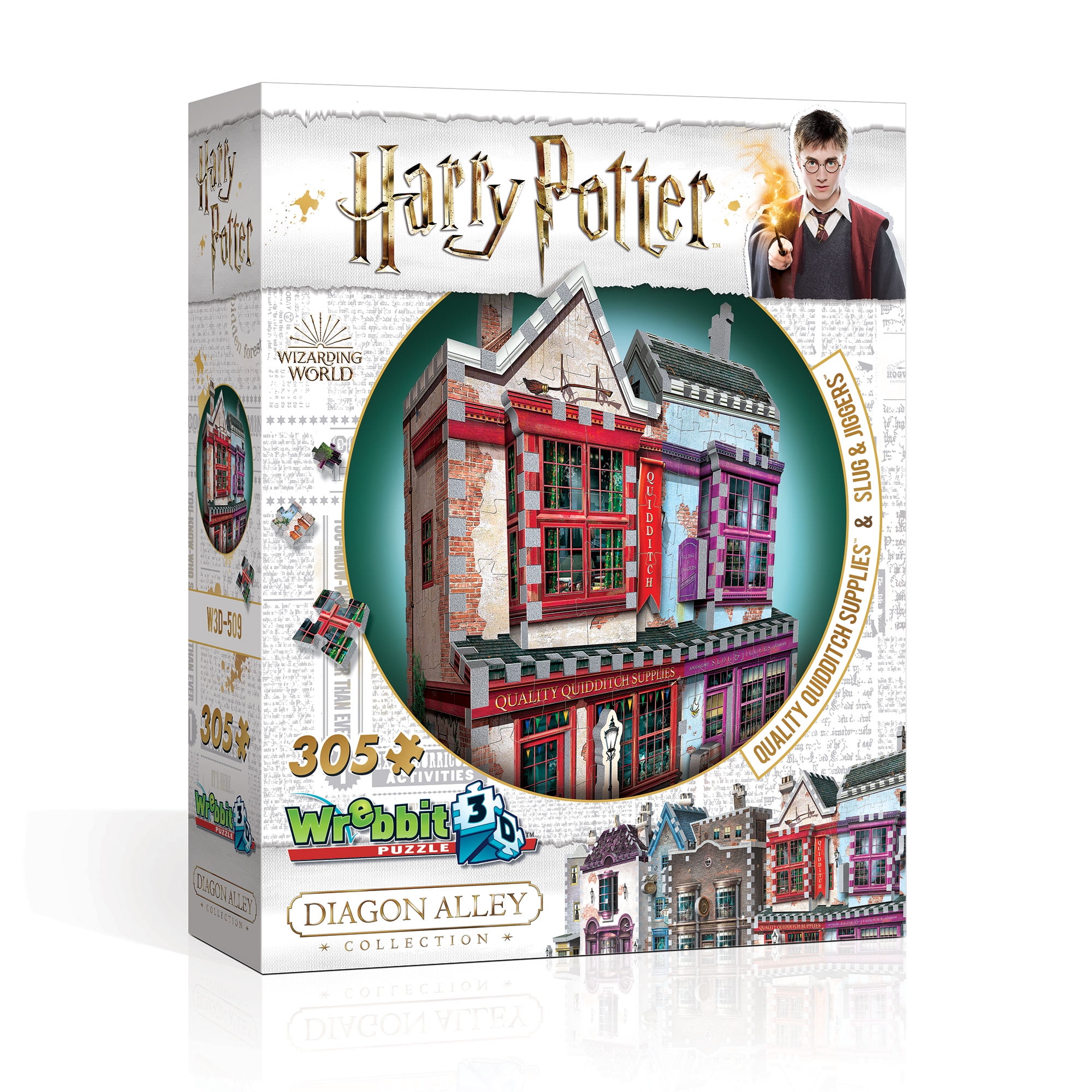 Harry Potter Hogwarts Diagon Alley Collection Quidditch Supplies & Slug & Jig... 