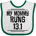 thumbnail image 3 of Inktastic Mommy Runs Half Marathon Boys or Girls Baby Bib, 3 of 4