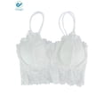 thumbnail image 4 of Deago Women's Lace Padded Bralette Bra Top Floral Stretch Wirefree Lingerie Sexy Bras (M,White), 4 of 5
