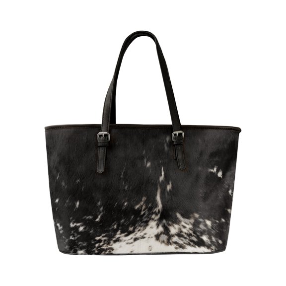 Natural Cowhide Tote Bag 15 Inch Fashion Classic 1-Piece Handmade Variation