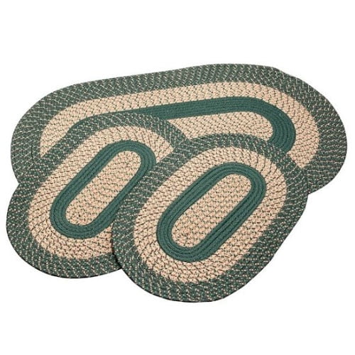 Spruce 3Piece TwoTone Braided Rug Set by OakRidge