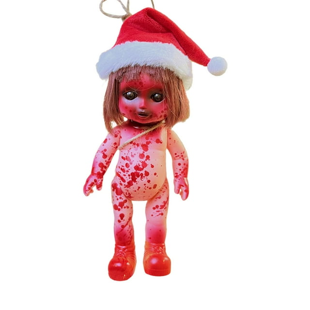Suministros para fiestas de muñecas aterradoras de Halloween Muñecas espeluznantes de Halloween para Navidad chica