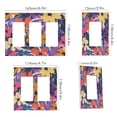 thumbnail image 2 of Yayeee Rocker Switch Wall Plate 3-Gang 6.5"x4.6" Home Decorative Outlet Cover, Colorful Painted Flowers Pattern, 2 of 6