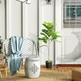 thumbnail image 4 of Topcobe Artificial Fiddle Leaf Fig Tree, 43" Potted Plant with Flocked Soil for Home Office Decor, Decoration for Living Room Bedroom Porch, Green, 4 of 8