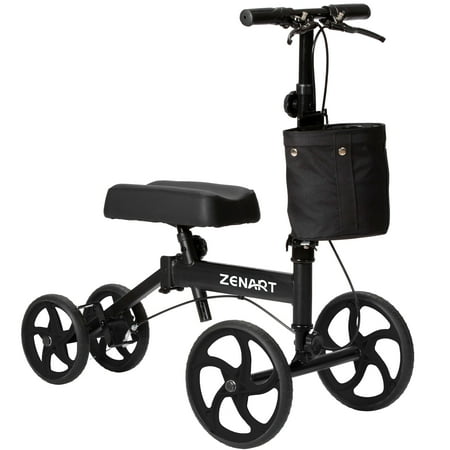 zenart economy knee scooter foldable walker for foot surgery adult crutch alternative