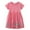 Pink-04, variant on Summer Cotton Dress for Toddler Girls Ruffle Short Sleeve Dresses Stripe Cute Sundress 2-7 Y
