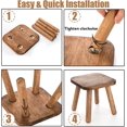 thumbnail image 4 of Taburete Youeon de madera de 9,3 cm con antideslizante para 136 kg de capacidad, 4 of 8