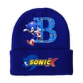thumbnail image 5 of Gorros de punto Sonics para niños y niñas, gorros de algodón para invierno, para exteriores, bonitos gorros de lana, dibujos animados de anime para estudiantes, regalo de cumpleaños para niños, 5 of 5