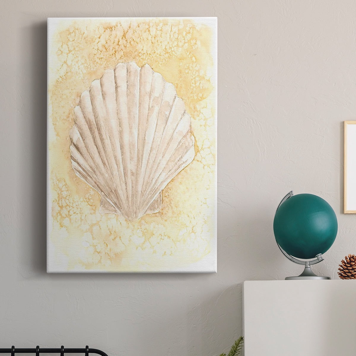 Salty Seashell II Premium Gallery Wrapped Canvas - Ready to Hang