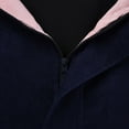 thumbnail image 2 of Women's Corduroy Oversized Jackets Vintage Raglan Sleeve Casual Loose Coat Color Block Lightweight Hooded Outerwear, 2 of 3