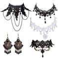 thumbnail image 1 of Conjunto de Joyería Gótica Steampunk de Halloween Faccubee, 1 of 3