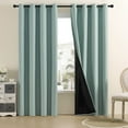 thumbnail image 6 of Btomtd Bedroom Curtain Panel Set, Elegant Overlay Curtains for Window Blocking, Decorative Blackout Curtains for Light Control - 51.96"x62.99", Mint Green, 6 of 8