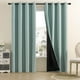 thumbnail image 5 of Cortinas de panel de par, 63 pulgadas de ancho x 52 pulgadas de alto, superposición de cortinas, cortinas elegantes para el dormitorio. Paneles de cortina de oscurecimiento, 63 pulgadas de ancho x 52, 5 of 7