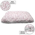 thumbnail image 3 of Vintage Valentine Pet Bed, Pastel Design Pattern of Hearts and Rounds, Chew Resistant Pad for Dogs and Cats Cushion with Removable Cover, 24" x 39", Pink Pale Pink, by Ambesonne, 3 of 4
