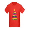 thumbnail image 1 of CafePress - Colorful Christmas Tree T Shirt - Kids Dark T-Shirt, 1 of 1