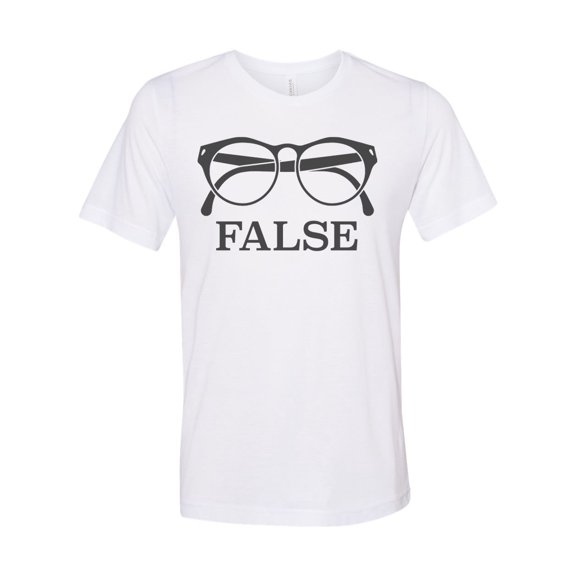 Dwight Schrute Tee, False, Dwight Schrute Shirt, The Office Shirt, Unisex Adult Tee, Gift For Him, The Office Lover, Mom Shirt, False Shirt, White, LARGE