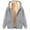 Gray, variant on Wancir Men's Sherpa Hoodie Jacket Fleece Lined Zip Up Warm Hoodies Sweatshirt Winter Zipper Sweater Hooded Coat