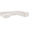 thumbnail image 3 of Meridian Furniture Ames Cream Boucle Fabric Modular Sectional, 3 of 17