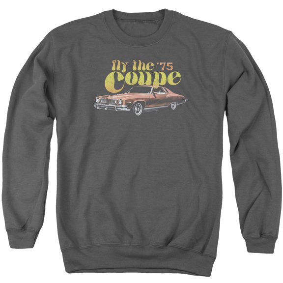 Pontiac Fly The Coupe Adult Crewneck Sweatshirt Charcoal