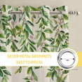 thumbnail image 6 of Spring Botanical Kitchen Curtains Window Panels, Watercolor Leaves Flowers Birds Beige Insulated Window Treatment Curtain, Grommet Curtains for Bedroom/Living Room/Bathroom, 2 Piece 52"Wx84"L, 6 of 8