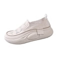 thumbnail image 4 of Zapatillas de deporte Damas Niñas Antideslizantes Mujeres Zapatos casuales para caminar Ir de compras Senderismo Beige jinwen  Zapatillas de deporte casuales de mujer, 4 of 8
