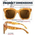 thumbnail image 4 of Gafas de Sol FEISEDY Vintage Cuadradas Grandes para Mujer B2486, 4 of 8