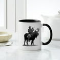 thumbnail image 4 of CafePress - Teddy Roosevelt Riding A Bull Moose Mugs - 11 oz Ceramic Mug - Novelty Coffee Tea Cup, 4 of 4
