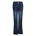 thumbnail image 1 of Gibobby Jeans Pantalones de mujer Pantalones Pantalones Slim Slim Slim Button Jeans de mujer Jeans de mujer bordados a la(Azul oscuro,G), 1 of 4