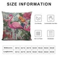 thumbnail image 6 of WERPE Decorative Throw Pillow Covers Cushion Case Red Leaves Watercolor Painting Exotic Lily Animals Wildlife Birds Green Astromelia Begonia Deep Pillowcase for Couch Sofa Bed 2pcs, 6 of 6