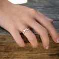 thumbnail image 3 of Valloey Rover 14K Gold Plated Dainty CZ Dainty Diamond Stackable Ring Eternity Bands Minimalist Jewelry Gift, 3 of 6