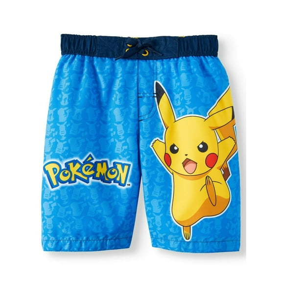 Pokemon Swim Trunks Shorts Boy Size 7