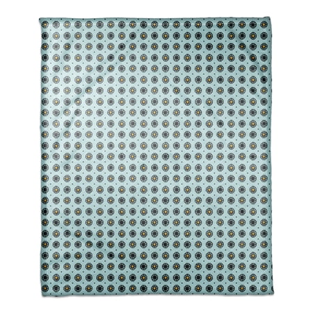 Creative Products Pixel Floral Pattern in Blue 50×60 Coral Fleece Blanket Creative Products Pixel Floral Pattern in Blue 50×60 Coral Fleece Blanket