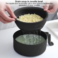 thumbnail image 2 of Ramen Bowl Spoon Forks Chopsticks Cineros Vajilla Juego Tazón Fideos Paja Trigo Con Tapa Y para Los Elementos Del La Universidad, 2 of 9