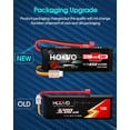 thumbnail image 2 of Hoovo 3S 11.1V 3200Mah 50C Batterie Rc Lipo avec Connecteur Deans T pour Voiture Rc Hélicoptère Rc Quadcopter Modèles Rc (2 Packs), 2 of 5