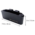 thumbnail image 4 of Homoyoyo 2-Pack Black Car Trash Can and Storage Box for Car Door Holder and Small Item Organizer, 4 of 5