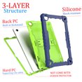 thumbnail image 5 of SOATUTO for Onn. 10.4" Tablet Pro 2023 Model: 100110603 Heavy Duty Protective Case Built in Shoulder Strap Kids Friendly Shell Case with Screen Protector for Onn 10.4 Tablet Pro - Navy+Green/1 Pcs, 5 of 6