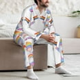 thumbnail image 7 of Picia LGBT Gnomes Pattern Men’s Long-Sleeve Sleepwear Set - Soft 2-Piece Loungewear with Pockets, Comfy PJs for Relaxing Nights-Large, 7 of 7