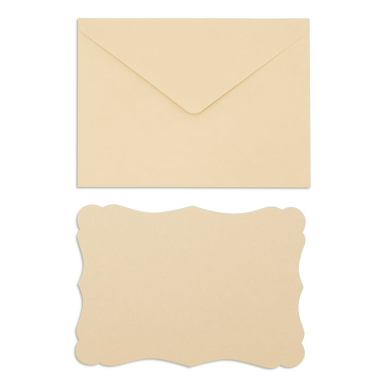 48 Packs Blank Brown Cards with Envelopes, 4x6 Printable Postcards for  Wedding Invitations, Birthdays, Baby Showers