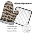 thumbnail image 4 of Xecao Dachshund Dog Woof Pattern Oven Mitts and Pot Holders Sets Heat Resistant Silicone Oven Mittens Extra Thicken Long Kitchen Cotton Oven Glove for Cooking, 4 of 7