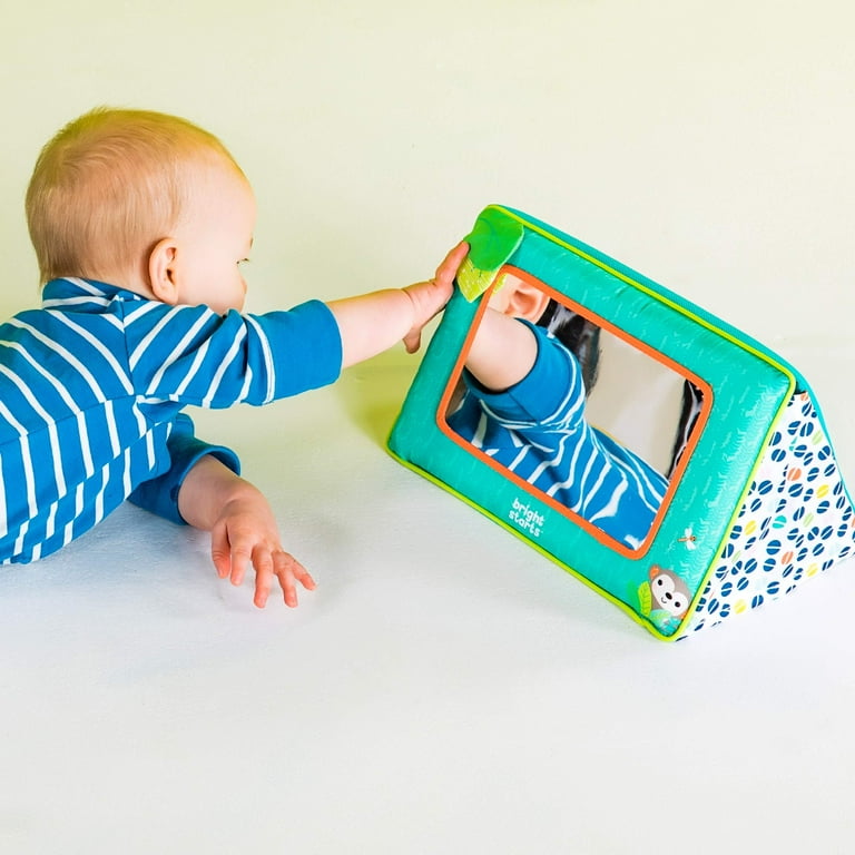 Bright Starts Sit and See Safari Floor Mirror Tummy Time Activity Toy Ages Newborn