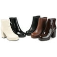 thumbnail image 6 of Journee Collection Womens Mollie Square Toe Platform Ankle Booties, 6 of 7