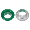 thumbnail image 4 of Unique Bargains 100PCS Grommets Eyelets 1/4 Inch (6mm) ID Hole Metal Self Backing Eyelet with Washers for Leather Green, 4 of 7