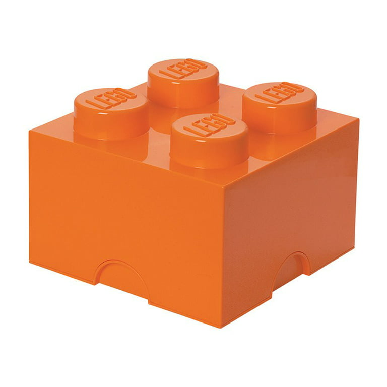Rejse Paradoks syre LEGO Storage Brick 4, Bright Orange - Walmart.com
