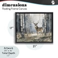 thumbnail image 4 of Stupell Industries Rustic Lodge Lone Stag in Birch Forest Black Floating Frame Canvas Art, 21 x 17, by Franklyn Gregory, 4 of 8