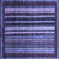 thumbnail image 1 of Ahgly Company Indoor Square Abstract Blue Modern Area Rugs, 5' Square, 1 of 4