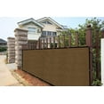 thumbnail image 2 of Privacy Fence Screen Heavy-Duty 90% Blockage Shade Cover Fencing Net for Wall Garden Gazebo Backyard, 3 x 50 ft., Brown, 2 of 6