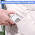 thumbnail image 2 of Cotton Swab Storage, 2 Pieces Mini Portable Travel Plastic Cotton Swab Box Transparent Cotton Swab Box for Cotton Swab Hair Band Toothpick (Transparent), 2 of 5