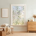 thumbnail image 6 of Stained Glass Window Film,Floral Pattern Window Privacy Film,Decorative Window Clings for Home,Office,Bathroom Window Sun Shading Privacy Decal,17.71x47.24 Inch, 6 of 7