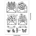 thumbnail image 2 of PVC Plastic Clear Stamps for DIY Scrapbooking Photo Album Decorative Cards Making Envelope 160x110mm, 2 of 7